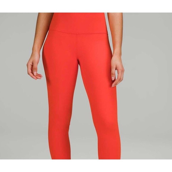 Lululemon Align HR Pant 28” with Pocket Size 8 Solar Orange SLRO New w/tag - Picture 4 of 4